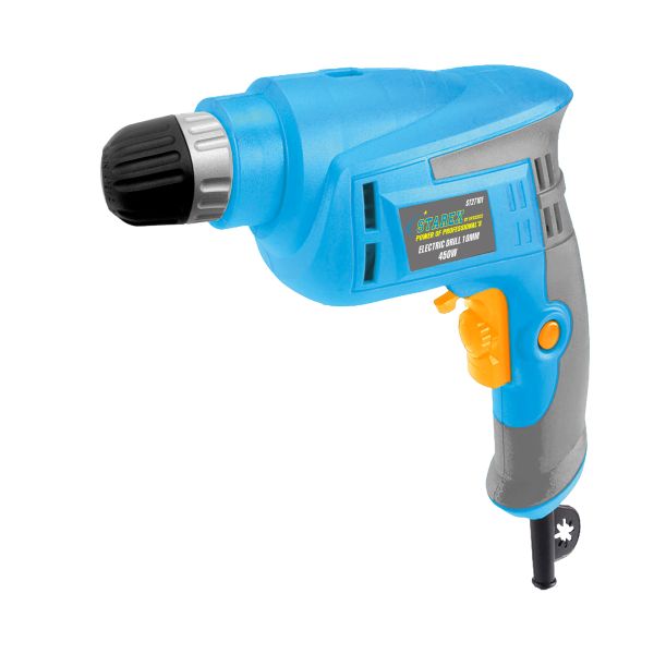 Starex Drill Machine 10mm 450W Half Metal Keyless Chuck 3Pin Blue/Grey ST27101