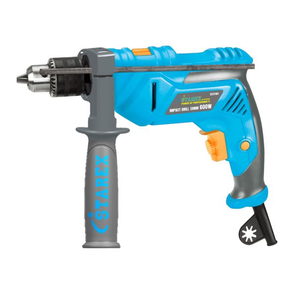 Starex Drill Machine 13mm 600W V/S D/Color Handle 3Pin Blue/Grey ST27102
