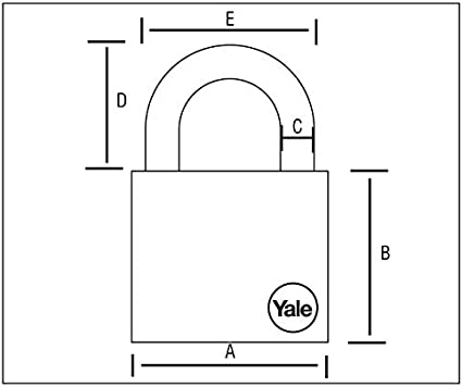 قفل ييل المركب الذهبي 50 مم Y126/50/127/1
