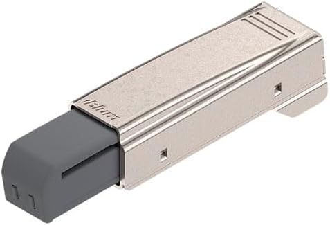 مفصلة بلوم 973A0500.01x4 973A Blumotion ذات الذراع المستقيمة والمغطاة بالكامل للأبواب، مطلية بالنيكل (عبوة من 4 قطع) 