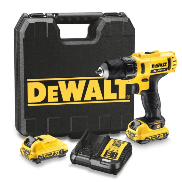 Dewalt Cordless Drill Driver 12V Max Subcompact With 2 Battery & Charger DCD710D2-B5
