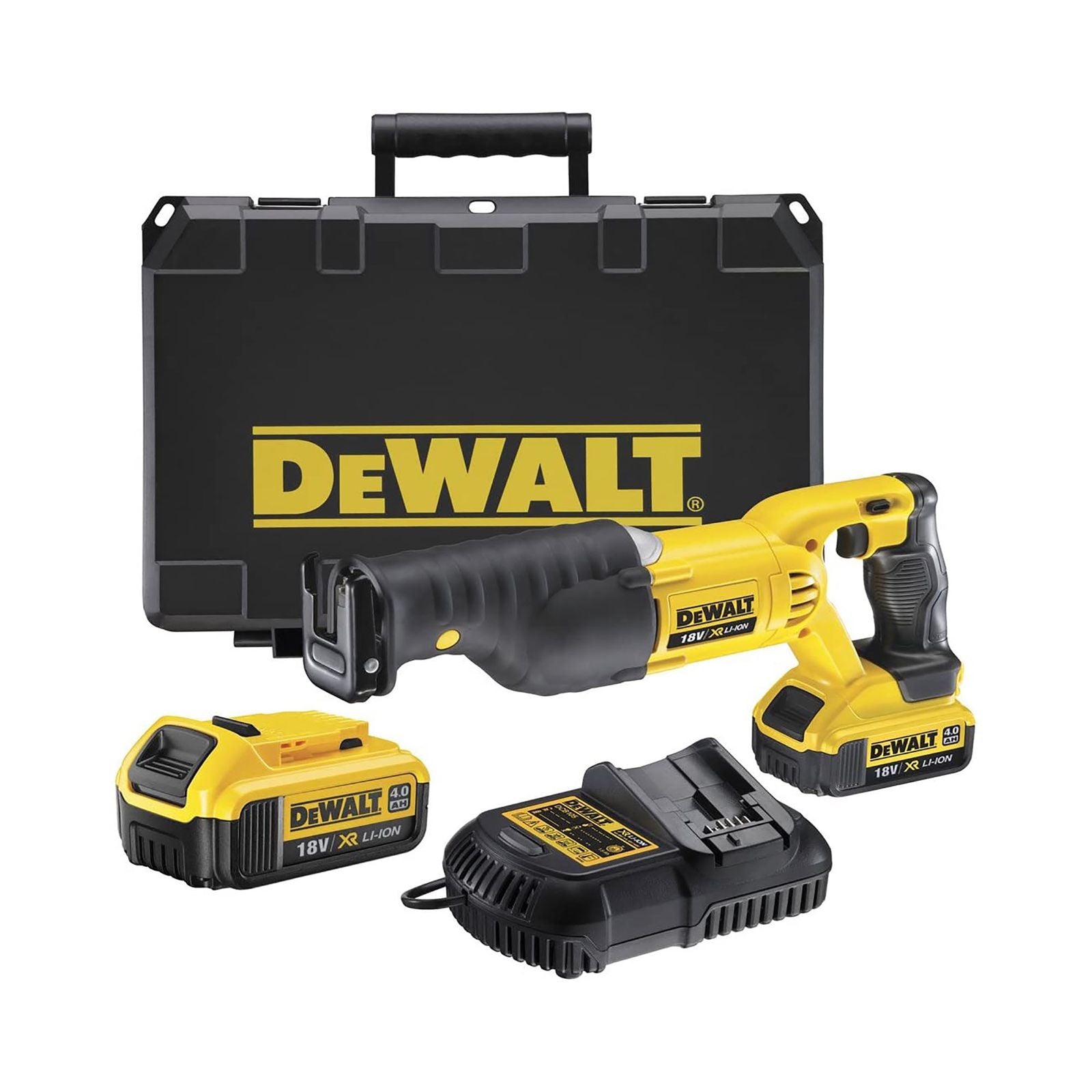 Dewalt Cordless Reciprocating Saw 18V 4.0Ah With 2 Battery & Charger DCS380M2-GB