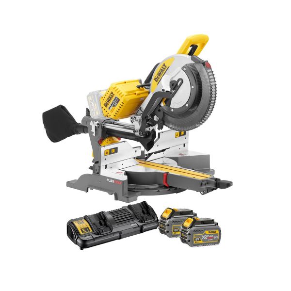Dewalt Cordless Mitre Saw 305mm 54V Flex Volt With 2 Battery & Charger (AC/DC) DHS780T2-GB