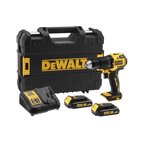 Dewalt Cordless Hammer Drill 18V 1.5Ah With 2 Battery & Charger DCD709S2T-GB