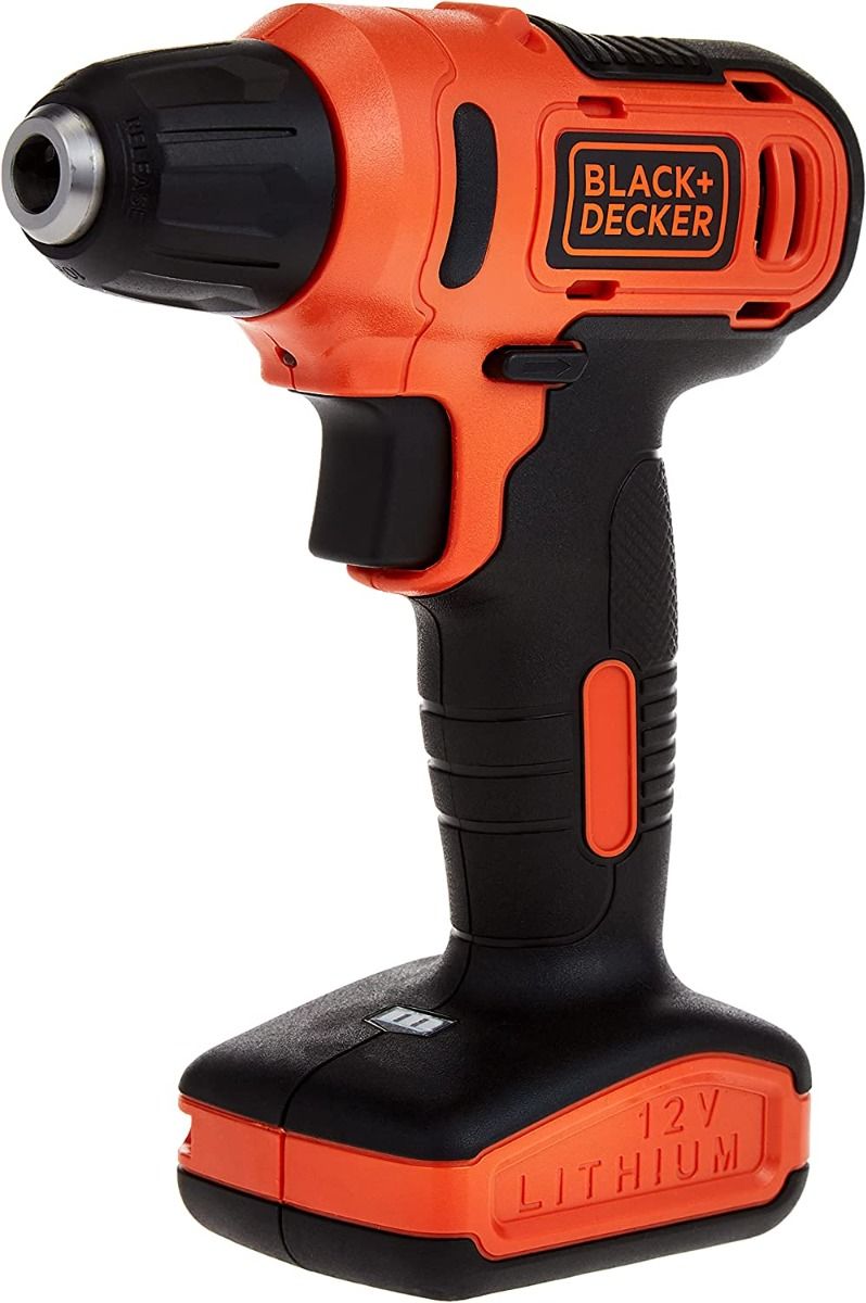 Black & Decker Cordless Drill Driver 12V with 13pcs Bits in Kitbox For Drilling and Fastening - LD12SP-B5
