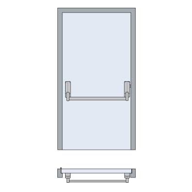 بريتون 378 - مزلاج مخرج الطوارئ بقضيب الدفع 