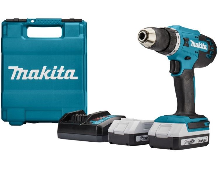 Makita Cordless Drill 13mm 2 Speed 18V / 2.0amps with 2 Battery and Charger DF488DWAE