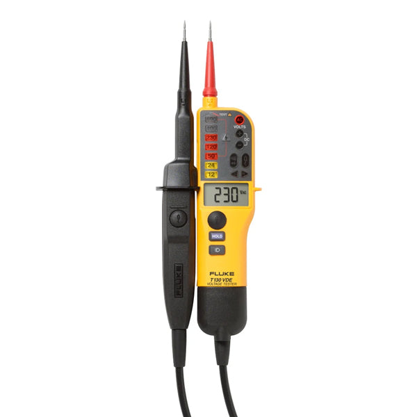 FLUKE-T130 Voltage and Continuity Tester with backlit LCD readout -FLUKE