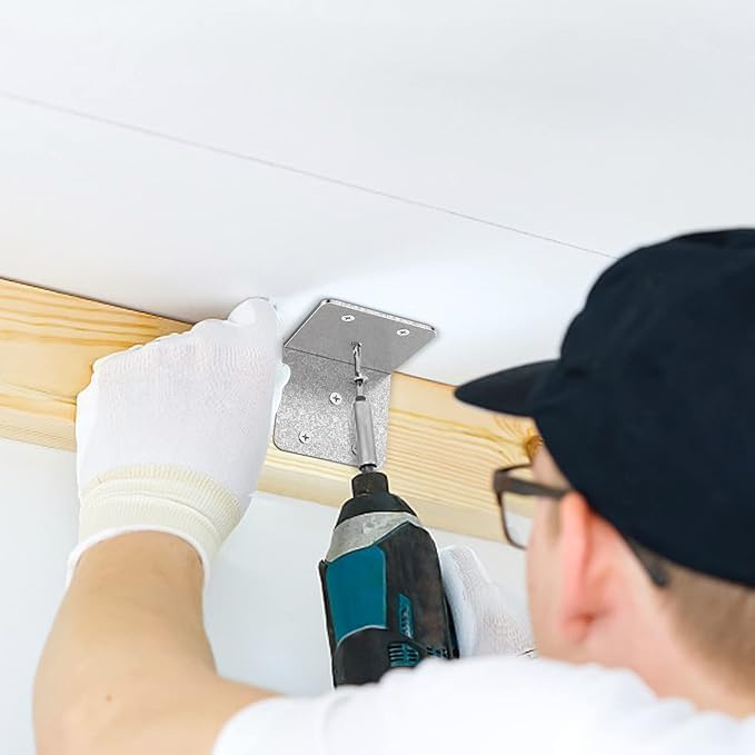 دعامة زاوية مجلفنة على شكل حرف L مقاس 3/4 بوصة 