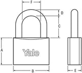 Yale 15-0110-4014-00-0201 110 Series Brass Padlock, 40mm (Card)