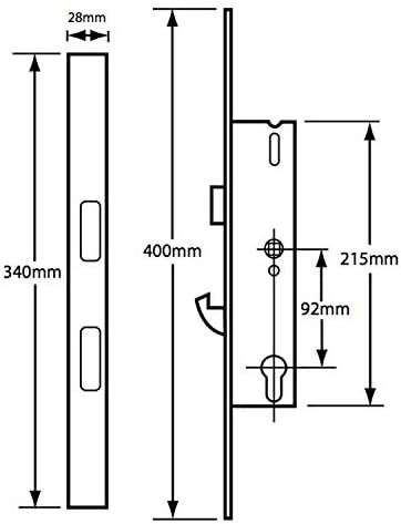 Yale YDM-PRO-PVCU-45 PVCu Multi-Point Lock