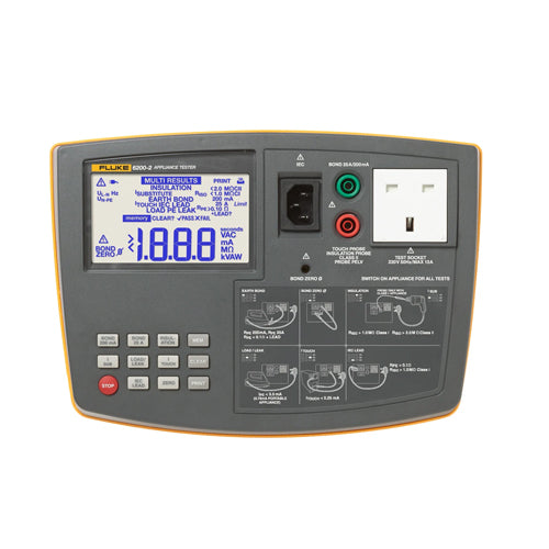 FLUKE-6200-2 UK Portable Appliance Tester -FLUKE