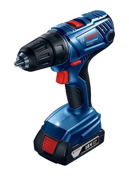 Bosch Cordless Driver Drill Lithium Ion 18V (2 x 2Ah) Brushless GSR 180-Li 06019F81LO