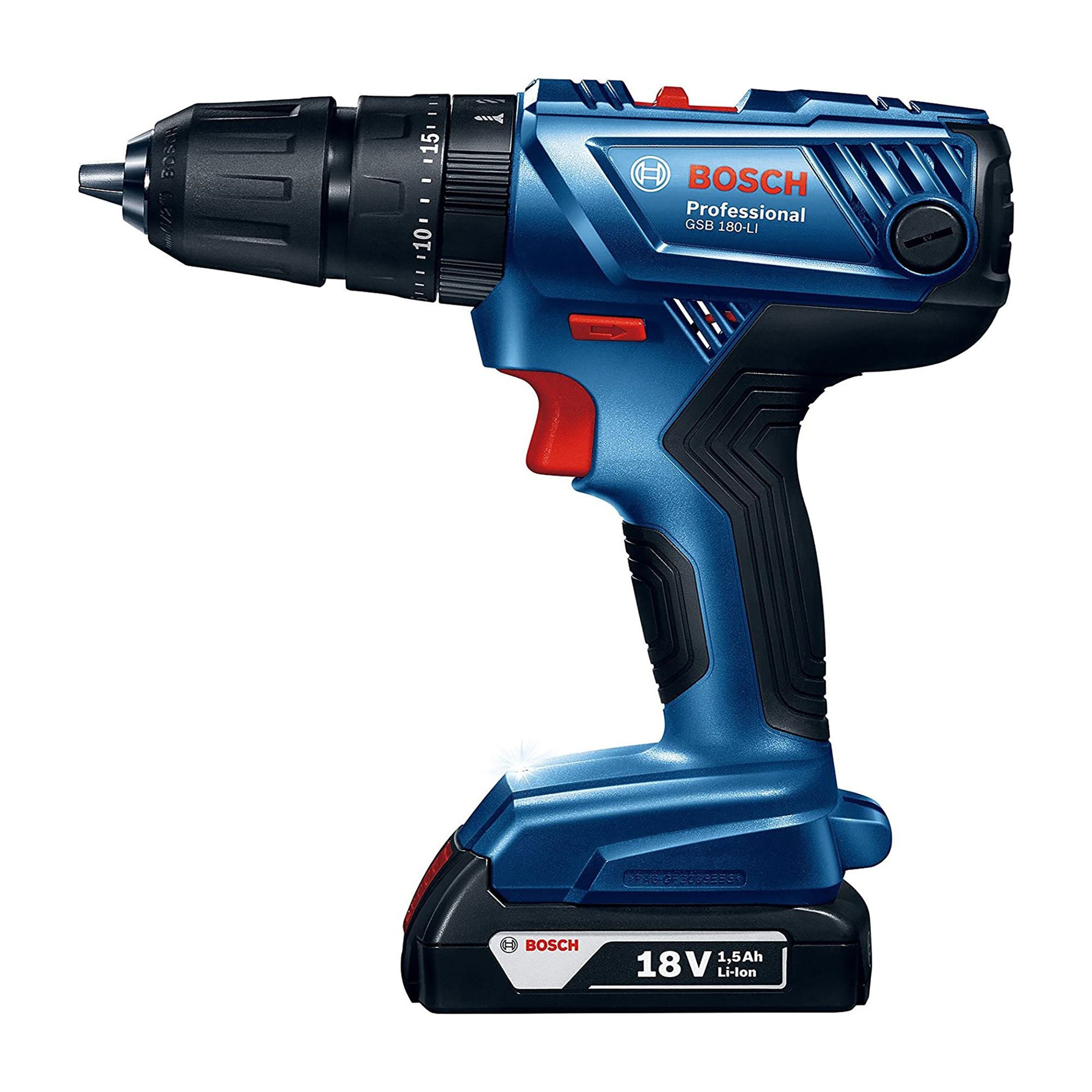 Bosch Cordless Impact Drill Lithium Ion 18V 1.5Ah GSB 180-LI