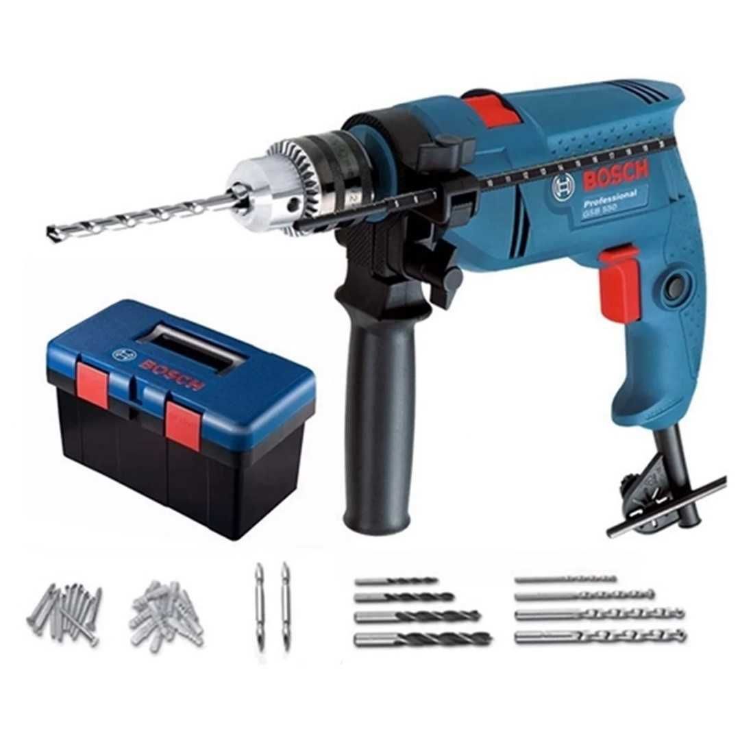 Bosch Impact Drill with Fischer Kit GSB 550 06011A15L1