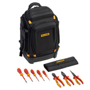 IKPK7  Fluke Pack30 Professional Tool Backpack + Insulated Hand Tools Starter Kit (5 insulated screwdrivers and 3 insulated pliers) -FLUKE