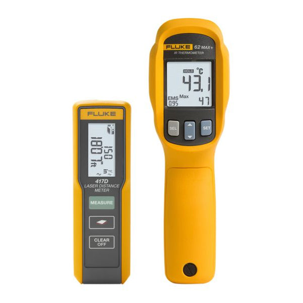 Fluke-417D/62Max Kit, 417D Laser Distance Meter and 62Max+ IR Thermometer -FLUKE