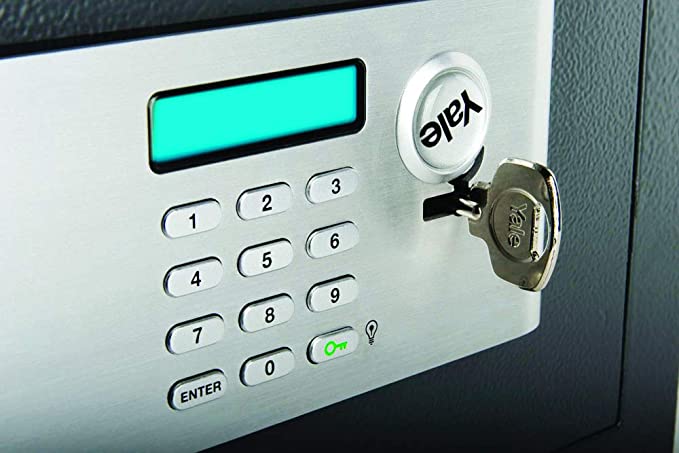 YSM/520/EG1 Certified Professional Safe, 22Mm Mortorised Locking Bolts, Lcd Screen, 49 Liter Capacity, Charcoal, W 350.0 X H 520.0 X L 360.0 Mm
