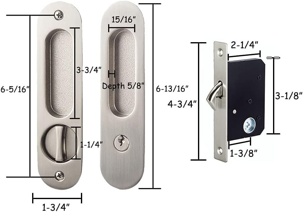 Sliding Door Lock with Key