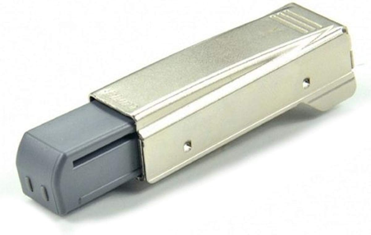 Blum 973A0500.01x4 973A Blumotion Straight Arm Full Overlay Hinge for Doors, Nickel Finish (Pack of 4)