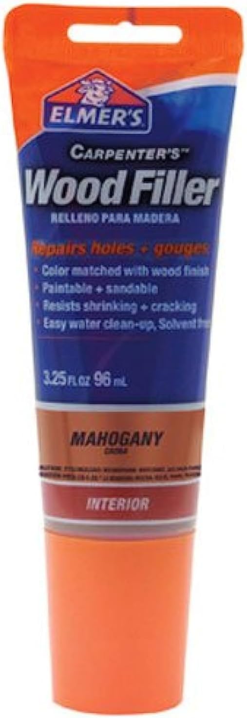 حشو خشب النجار E855 من Elmer's، أنبوب 3.25 أونصة، أبيض 