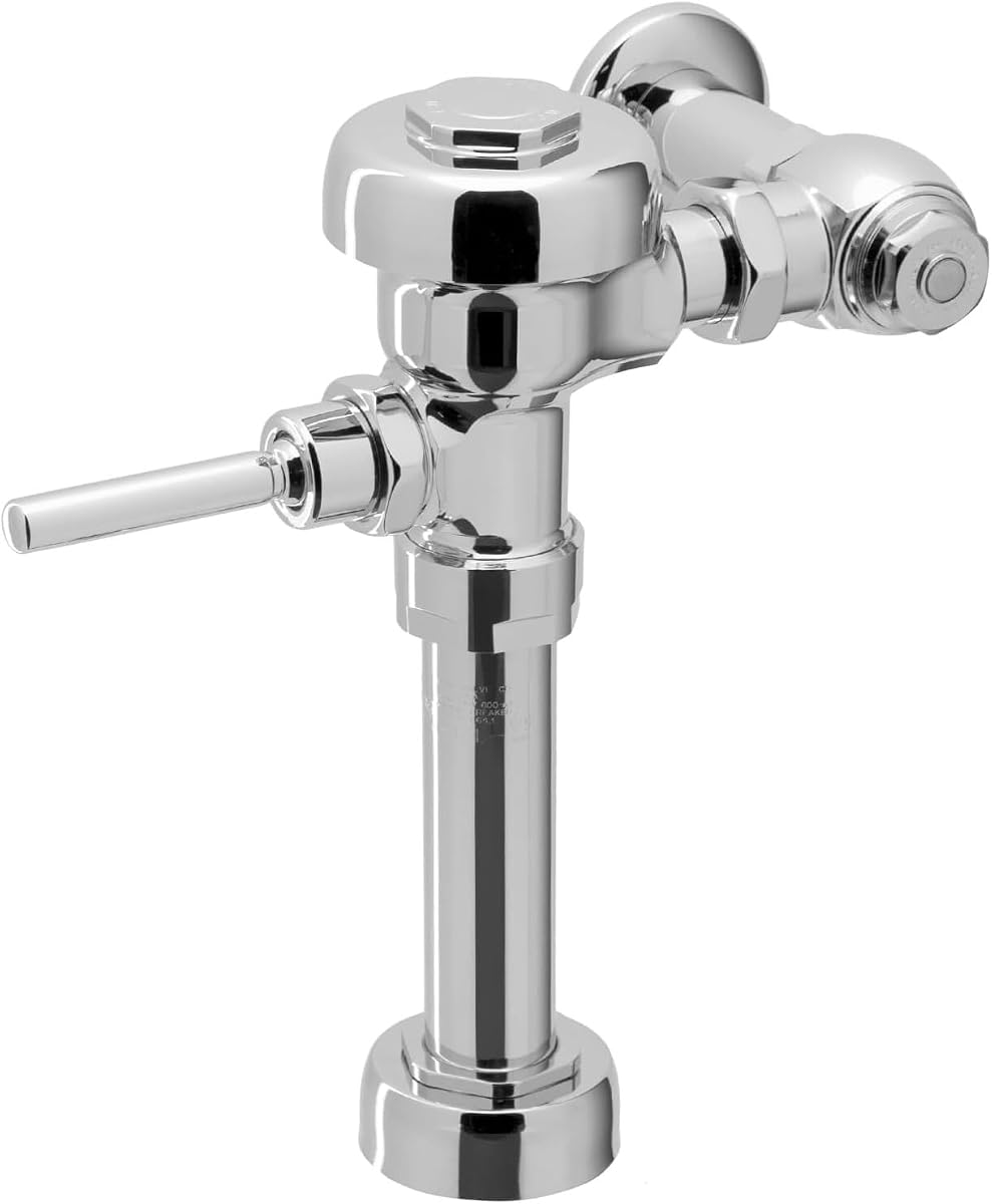 Valve Flush 1.6 GPF, Polished Chrome, XL Sweat Solder Adapter Kit, Fixture Connection Top Spud, Single Flush, Regal Exposed Manual Urinal Flushometer
