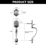 Yale Fancy Brass Door Handle 5257 Leonardo