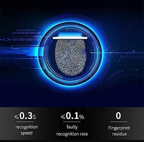 Electronic Smart Lock For Glass Door with 4 Function- Fingerprint, Mobile App, Passcode, IC Card (2 YEARS WARRANTY) (RBSL4010B) - NO Drill Required