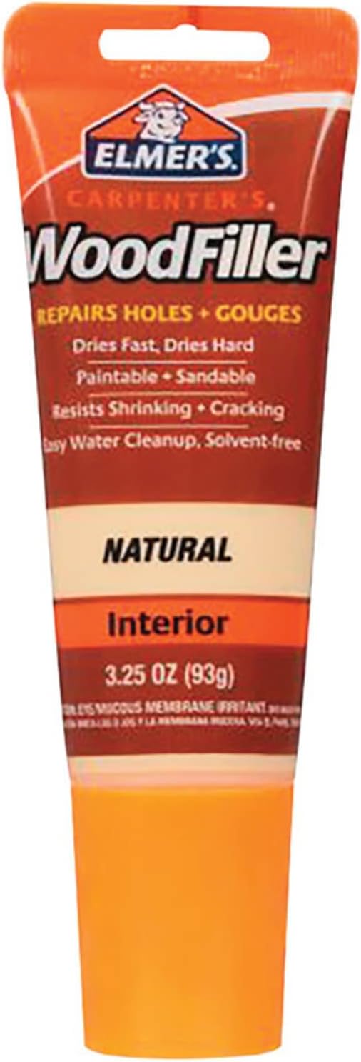 حشو خشب النجار E855 من Elmer's، أنبوب 3.25 أونصة، أبيض 