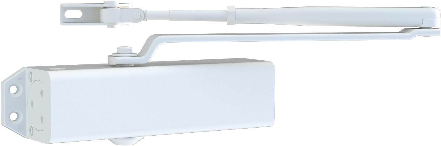 Yale 722 Pro Door Closer For up to 1100mm width and 80Kg door weight, 500,000 cycles tested, Adjustable Latching Speed, Fire rated, Silver