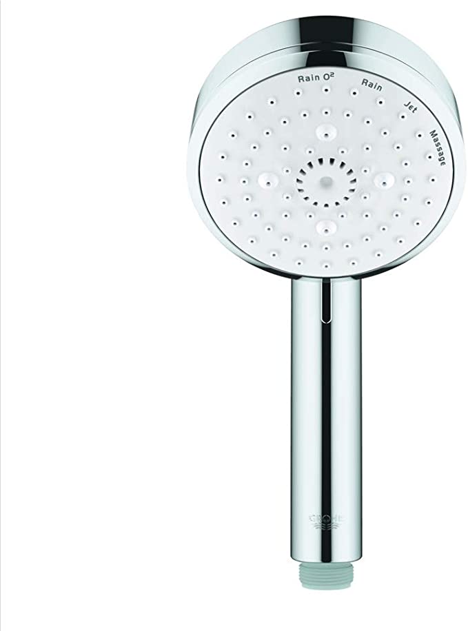 GROHE Shower and Bathroom Fixtures, Hand Shower with 4 spray modes - Tempesta Cosmopolitan 100 Collection, 27575002