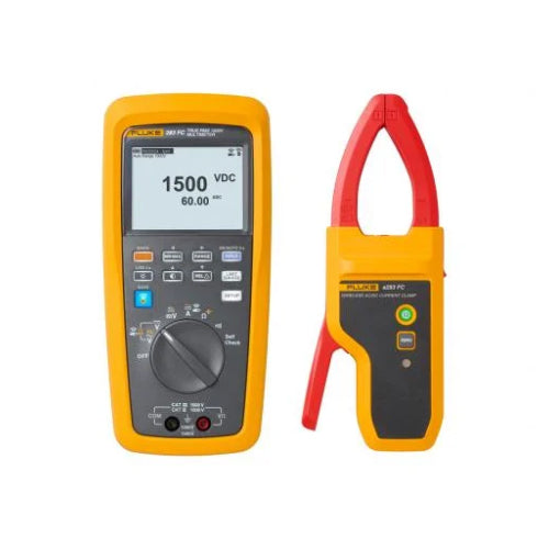 FLUKE-283FC/PV/EUR,CAT III 1500V SOLAR KIT, 283FC TRMS DMM, A283FC CLAMP, MC4 -FLUKE