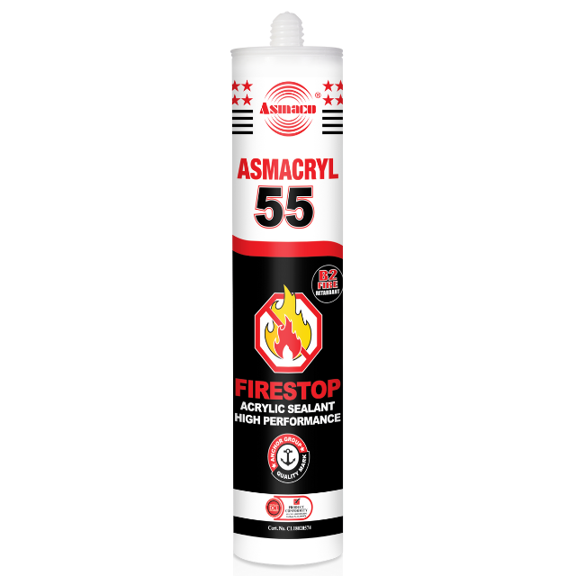 مادة مانعة للتسرب مقاومة للحريق من السيليكون ASMACRYL Acrylic 55
