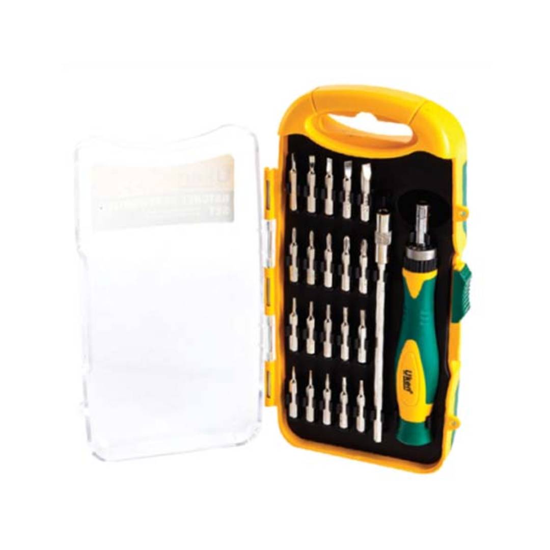UKEN U6008 Ratchet Screw Driver Set-22 Pcs 4"(4X28Mm)