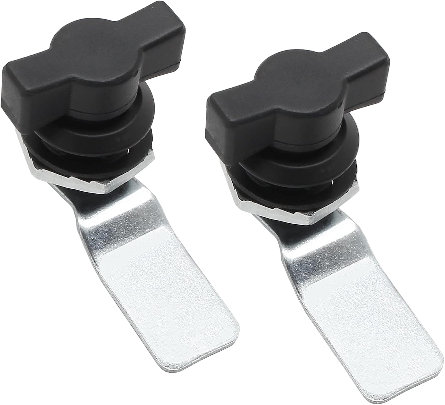 2 Pcs Thumb Operated Offset Cam Lock, T Handle Thumb Cam Lock Swing Knob Turn Latch for Machine Cabinet Drawer