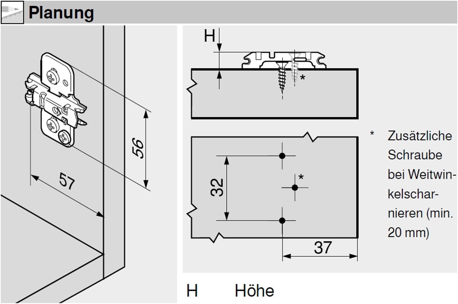 Blum clip top Blumotion furniture hinge integrated 107 degree set square., 105031163