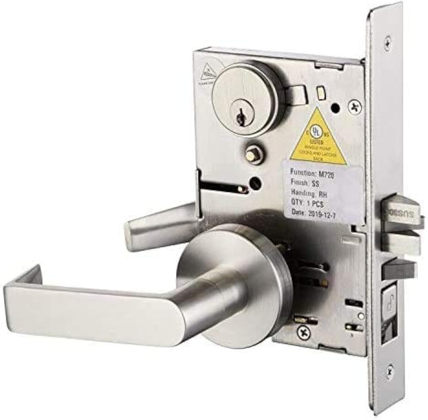 Commercial Mortise Lockset with Lever for Entry/Office Door F04