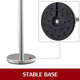 Posts Queue Pole Rope Barriers Stanchion Set 5Ft Red Velvet Ropes