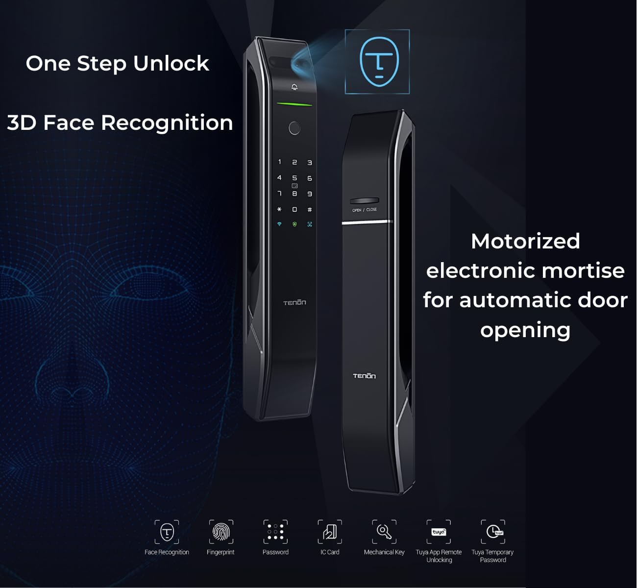 قفل Altix A7X الذكي - التعرف ثلاثي الأبعاد على الوجه | بصمة الإصبع | رمز المرور | بلوتوث | مفتاح ميكانيكي | نقر آلي 6068 | سبيكة الزنك للفلل | أمان فائق [A7X - نحاس عتيق] 