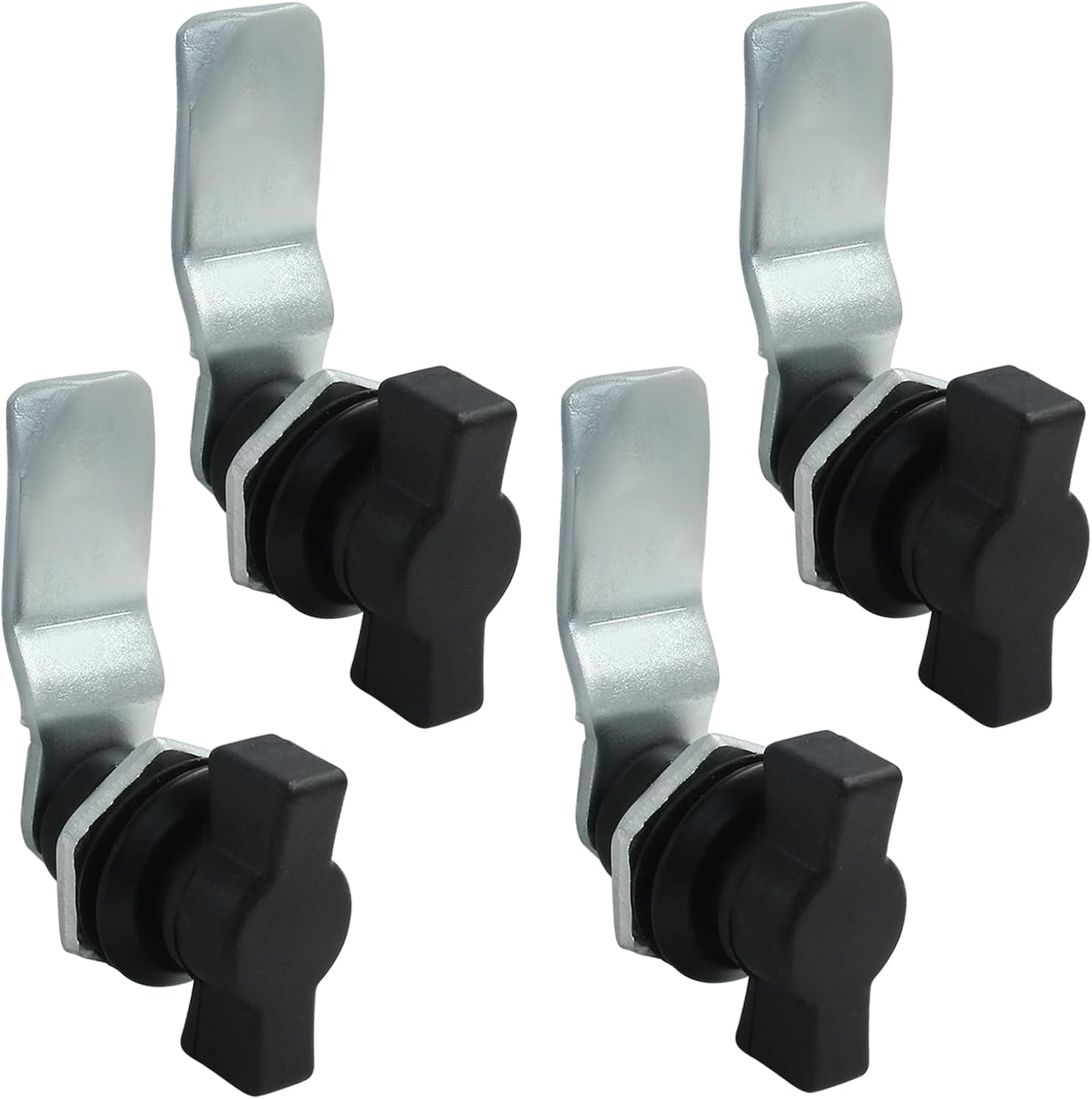 2 Pcs Thumb Operated Offset Cam Lock, T Handle Thumb Cam Lock Swing Knob Turn Latch for Machine Cabinet Drawer