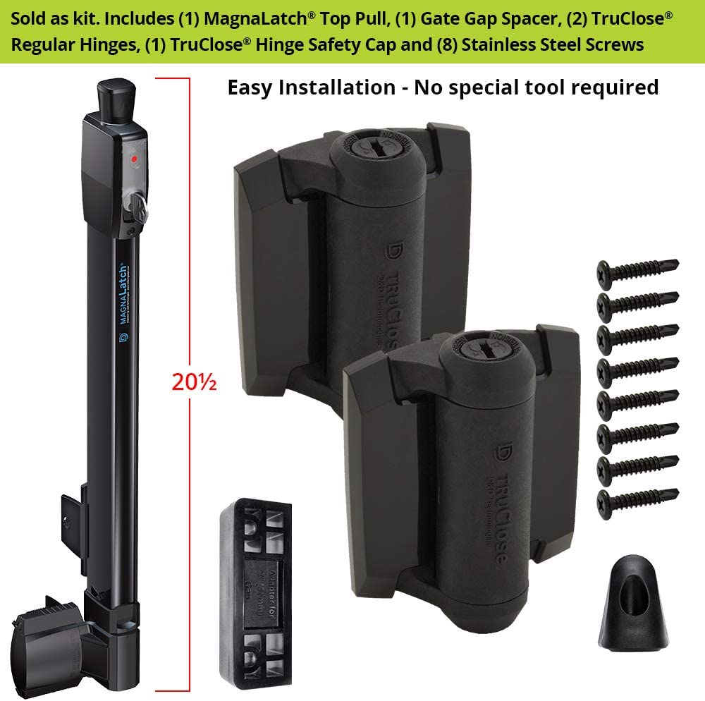 Pool Safety Magna Latch Gate Latch N346-212 Black