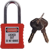 Lockout Tagout Safety Padlock Red