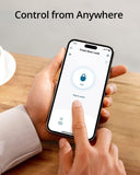 Electronic Smart Lock For Glass Door with 4 Function- Fingerprint, Mobile App, Passcode, IC Card (2 YEARS WARRANTY) (RBSL4010B) - NO Drill Required