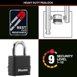 Master Lock Padlock Heavy Duty Combination M178EURD