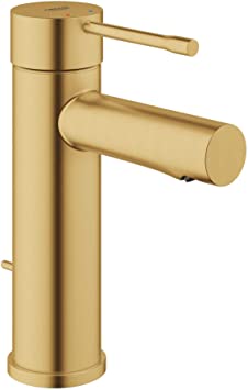 GROHE 32216GNA Essence Single-Handle Bathroom Faucet S-Size, Brushed Cool Sunrise