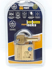 Brass Pad Lock Spanish 3 Brass keys MSM Size TB1-30mm