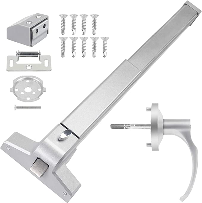 شريط الذعر لجهاز خروج الباب الخشبي والقفل الخارجي متضمن المجموعة الكاملة 