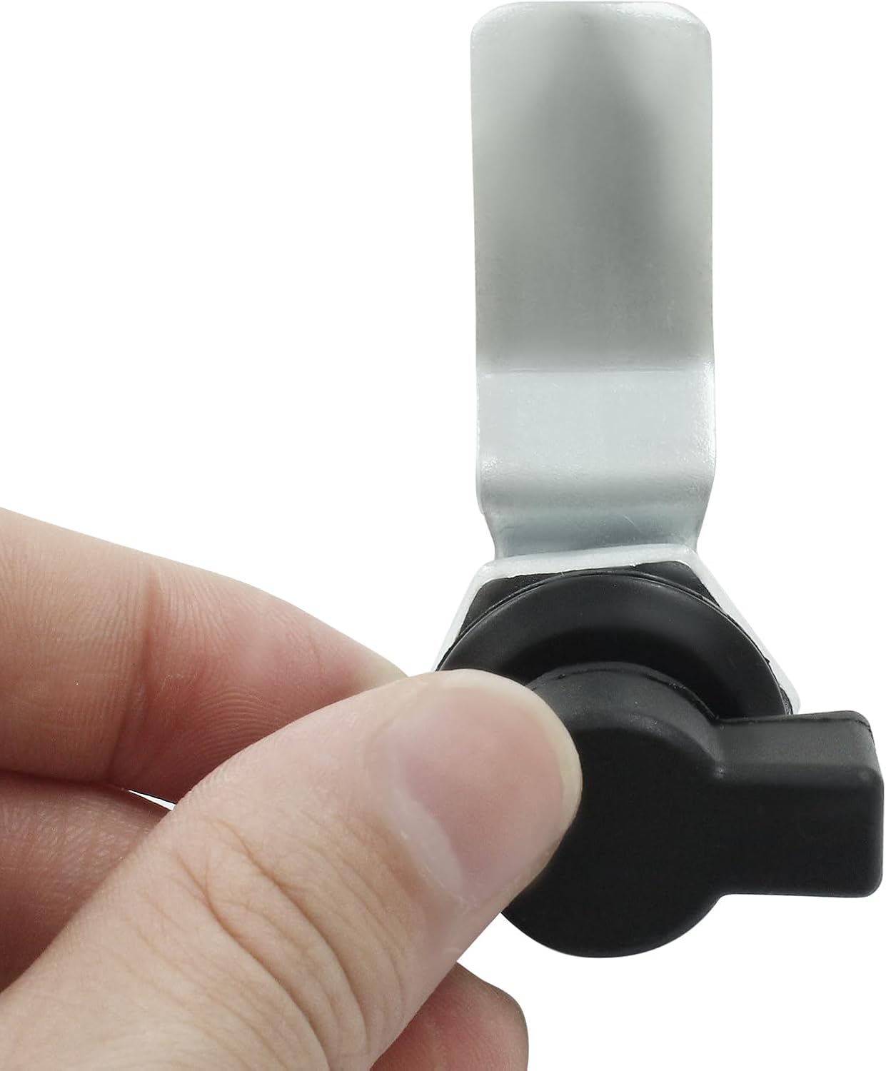 2 Pcs Thumb Operated Offset Cam Lock, T Handle Thumb Cam Lock Swing Knob Turn Latch for Machine Cabinet Drawer