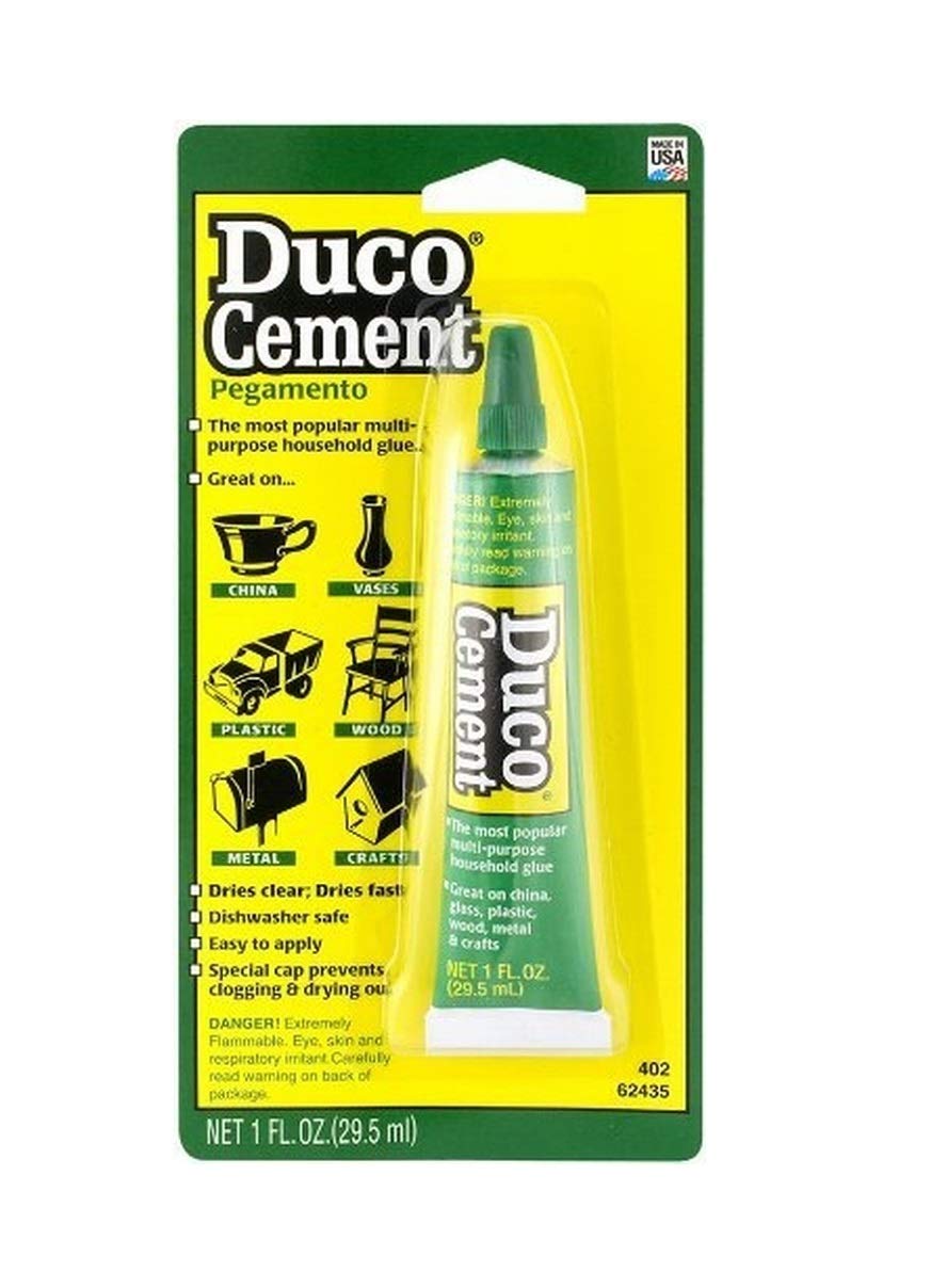Piuess S/S Duco Cement Household Glue - Clear Multi-purpose Adhesive - 29.5ml - 1 Fl Oz