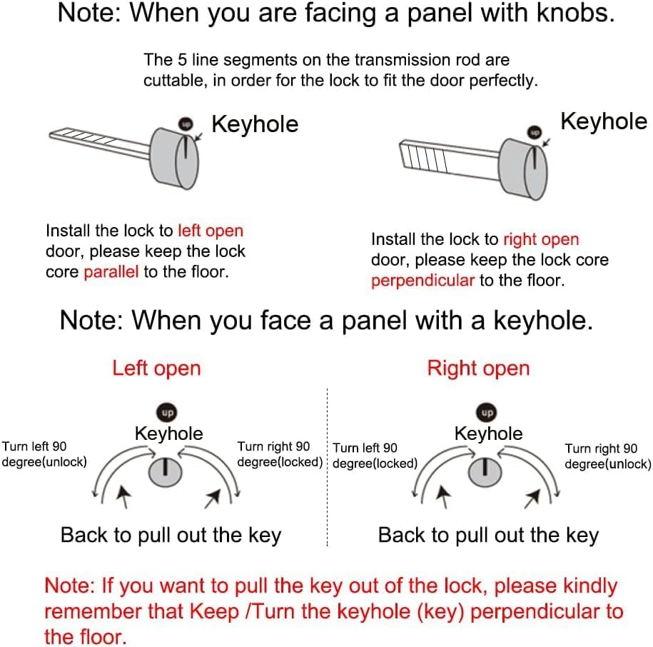 Sliding Door Lock with Key